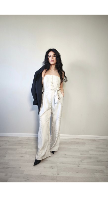 Tuta corpetto bottoni