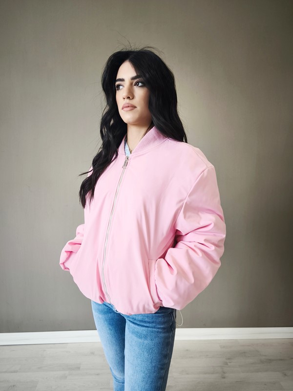 3EBABC2F84E94FEB489AAE88760E566B_ Bomber colletto tessuto