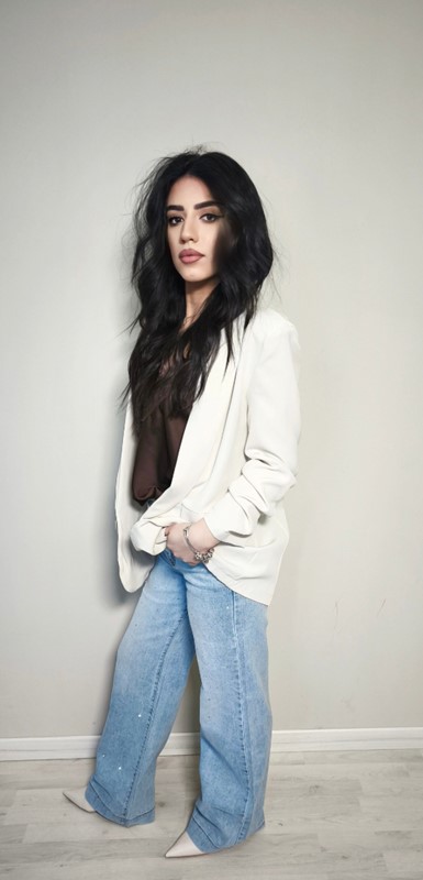 44B645688B4BEA3135DFC4707542B52C_ Blazer manica arricciata