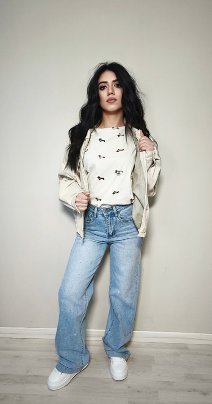 Giacca ecopelle tasche