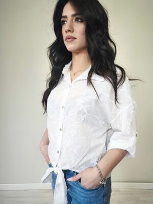 Camicia fiocco fiore