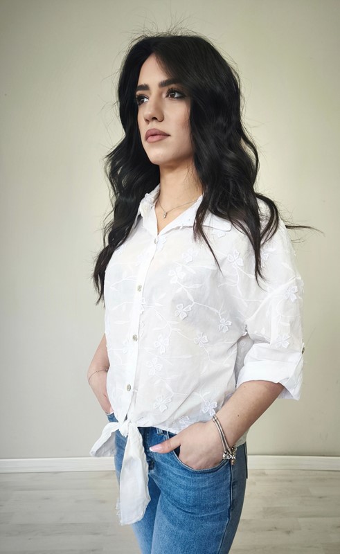 Camicia fiocco fiore