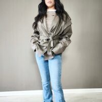 Jeans zampa inserto