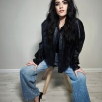 Jeans palazzo glitter