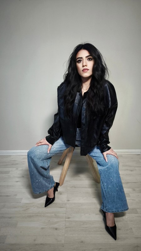 Jeans palazzo glitter