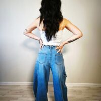 Jeans ballon tasca