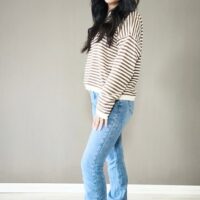 Jeans zampa inserto