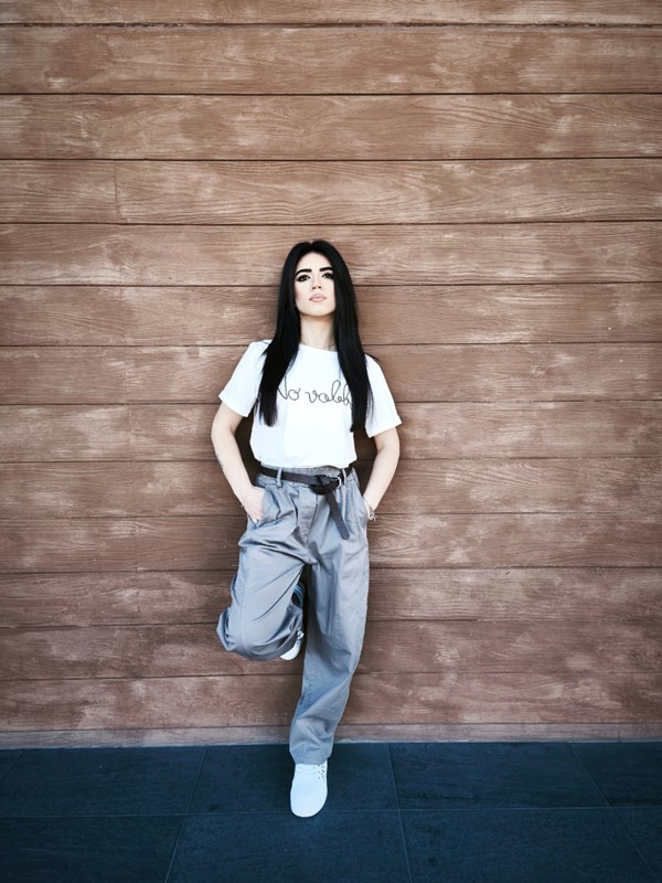 Pantalone cotone elastico