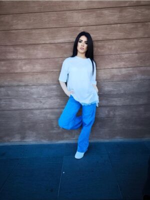 Maglia mm bordo pizzo