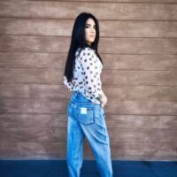 Jeans mom elastico