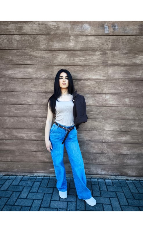 Top spallina fine merletto