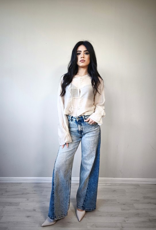 Camicia laccio bottone