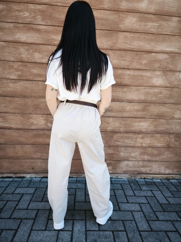 Pantalone cotone elastico