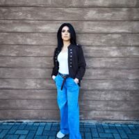 Jeans palazzo+cintura
