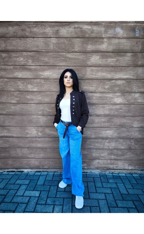 Jeans palazzo+cintura