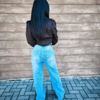 Jeans palazzo+cintura