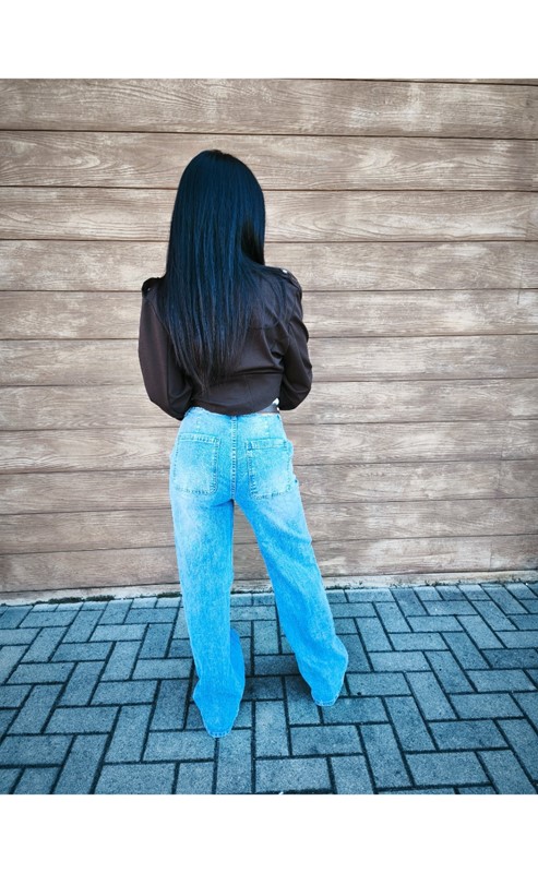 Jeans palazzo+cintura