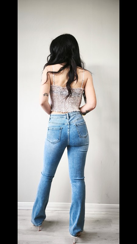 Crop top ricamo