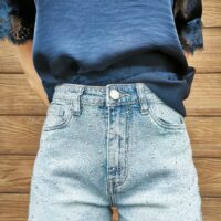 Short jeans glitter