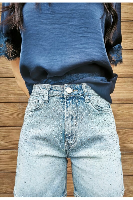 Short jeans glitter