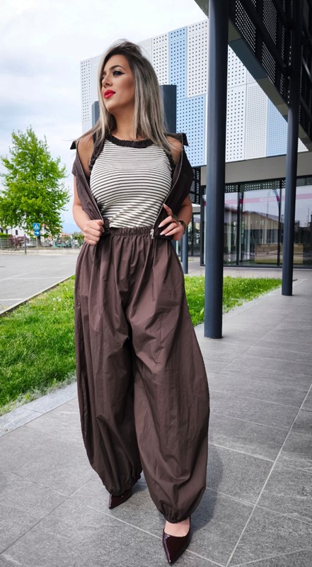 Gilet zip+pantalone ballon