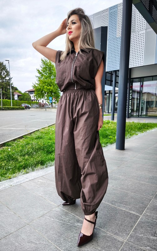 Gilet zip+pantalone ballon
