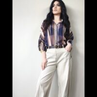 Pantalone cargo cotone