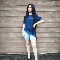 Maglia mm raso pizzo