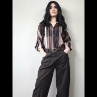 Pantalone cargo cotone
