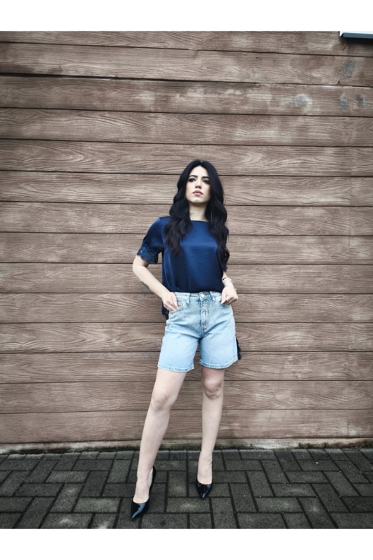 Short jeans glitter