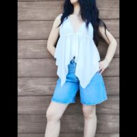 Crop top laccio
