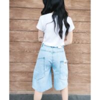 Bermuda jeans tasche