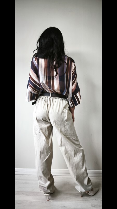 Pantalone cargo cotone