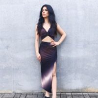 Crop top+ longuette spacco