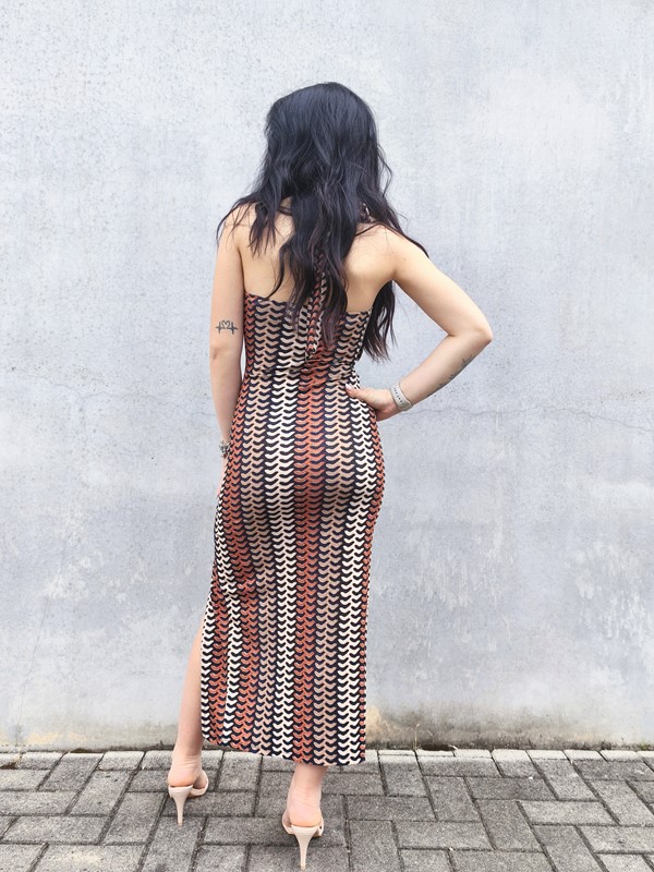 Abito america cut-out fant