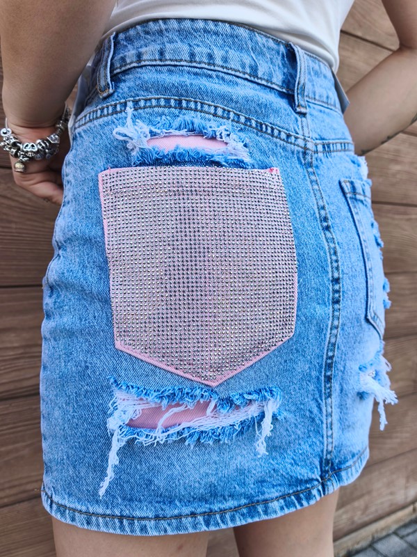 8463DE832B866E80445B1C2F9030A2F3_ Gonna jeans tasca glitter