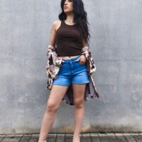 Short jeans push-up