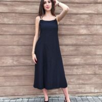 Abito spallina fine perla