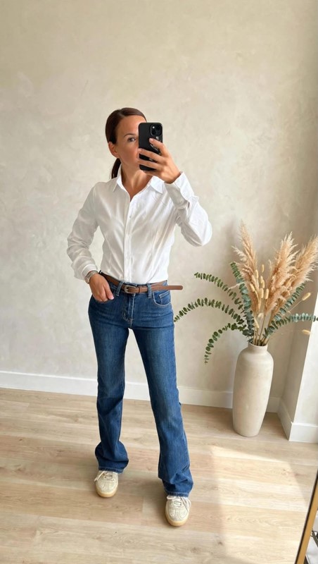Jeans denim flare