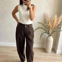 Pantalone slouchy pence