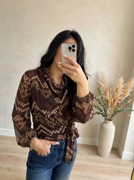 Camicia fantasia fiocco