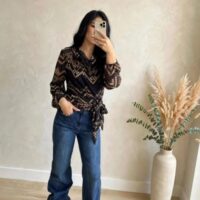 Camicia fantasia fiocco