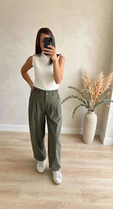 Pantalone slouchy pence