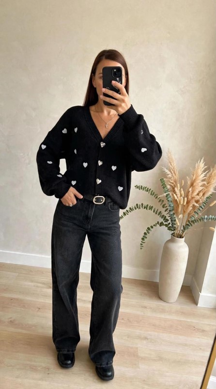 Jeans denim palazzo