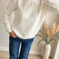 Maglia girocollo aran