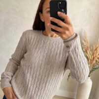 Maglia girocollo aran