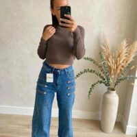 Maglia crop aderente