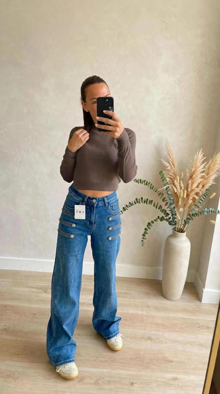 Maglia crop aderente