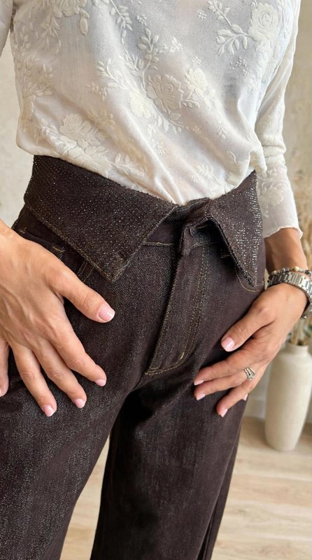 Jeans vita glitter