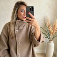 Cappotto panno bottoni